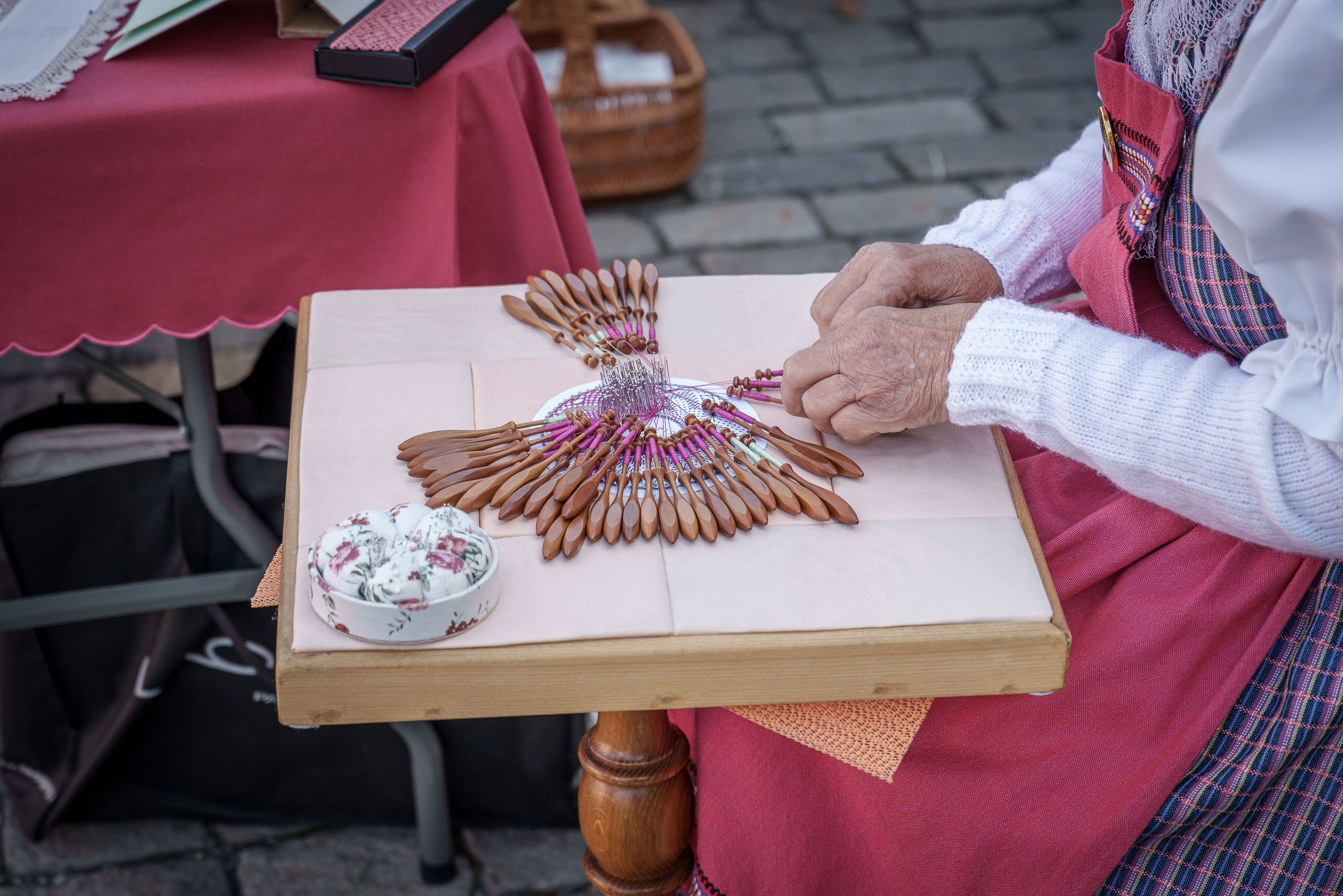 Feine Klöppelarbeit...